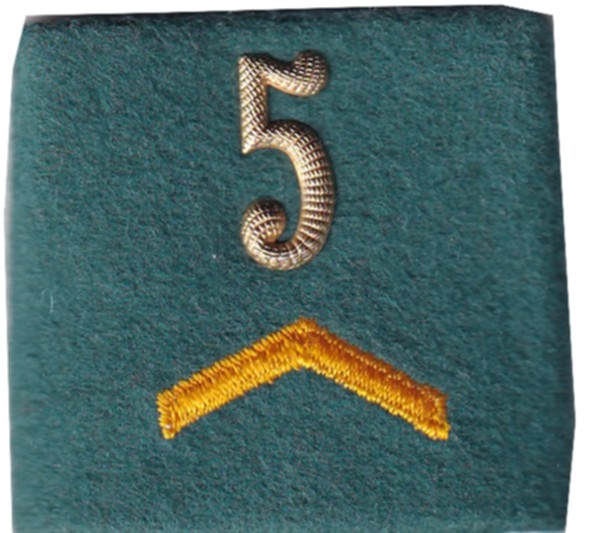 Bild von Korporal Rangabzeichen Schulterpatte 5 Versorgungstruppen. Preis gilt für 1 Stück 